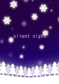 silent night-snow-