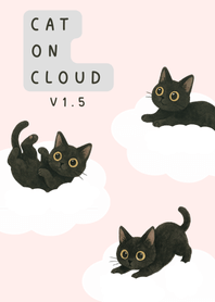 Black Cat on Cloud White Light Pink V1.5