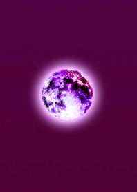 秋のパープルレッド満月