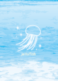 Jellyfish in sea