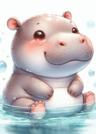Moo Dong little hippo round body n.2