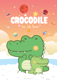 Crocodile Seaside Sunset