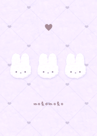 Fluffy Rabbit Tile1 - Purple 02