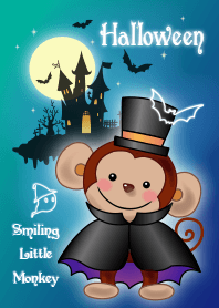 Smiling little monkey - halloween