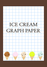 ICE CREAM GRAPH PAPER/DEEP BROWN
