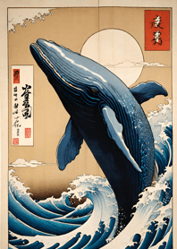 อุกิโยะเอะ - วาฬ e7d283