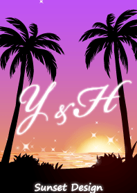 【Y&H】イニシャル❤️サンセットビーチ2