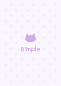 Cat dot -Girly Purple-