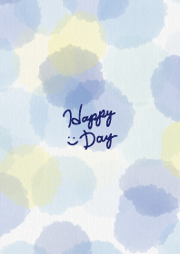 Watercolor polka-dotted happy day9