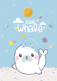 Whale Seal Mini Galaxy Blue