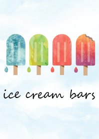 Ice Cream Bars -watercolor-