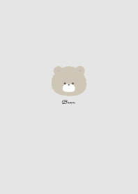 簡單的泰迪熊 灰色 米色 棕色