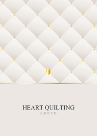 HEART QUILTING-PINK BEIGE- 9