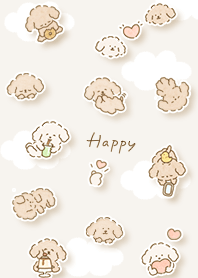 beige With a toy poodle 03_2