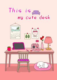 This is my cute desk