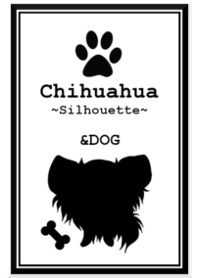 Chihuahua~Silhouette~WHITE