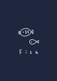 Navy. Two fish.