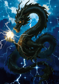 Bring good luck Black God Dragon 7