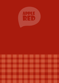 Apple Red Plaid Theme