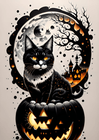 halloween cat fD234b