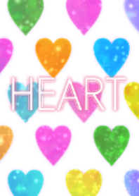 Colorful shiny heart
