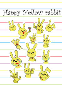 Happy yellow rabbit