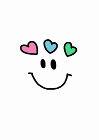 (Smile heart white)