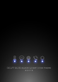 DELFT BLUE BLACK LIGHT ICON THEME