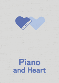 Piano and Heart rain