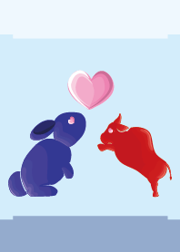 ekst Blue (Rabbit) Love Red (Cow)