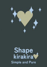 kirakira heart blue-black