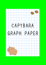 CAPYBARA GRAPH PAPERj-NEON GREEN-BLACK