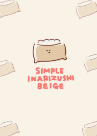simple Inari sushi beige.