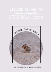 VINTAGE TYPEWRITER WISDOM Vol.XXXIII