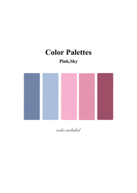 Color Palettes Pink,Sky