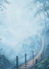 霧藍森林吊橋