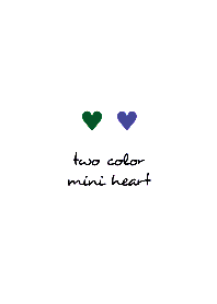 two color mini heart THEME 215