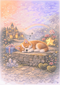 Orange Dog and Stars