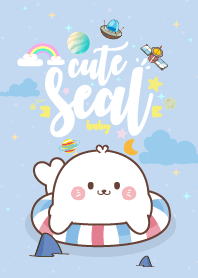 อุ๋งๆ แมวน้ำตัวกลม สระว่ายน้ำ กาแล็กซี่