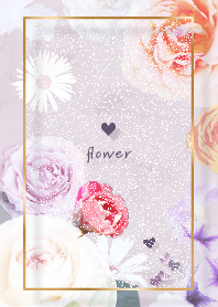 Marble and flowers Purple56_2