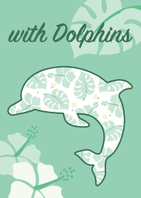 with Dolphins "botanical"