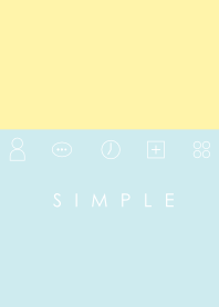シンプル（イエロー ブルー）