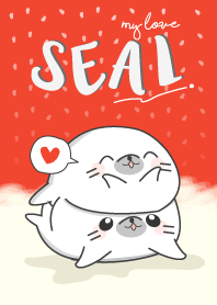 แมวน้ำน้อย น้องอุ๋งอุ๋ง สีแดง