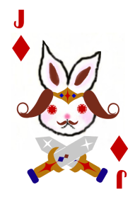 騎士兔撲克牌