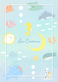 green Crescent moon and sea 07_2