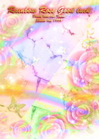 Rainbow rose good luck1