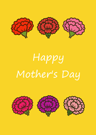 Carnations for Mom(egg yellow)