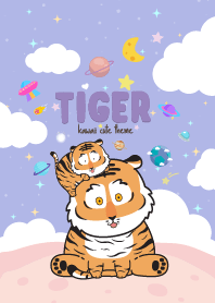 Fat Tiger Kawaii Violet