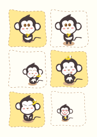 Monkey in square