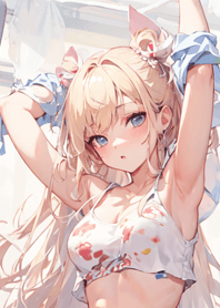 Vibrant beautiful girl